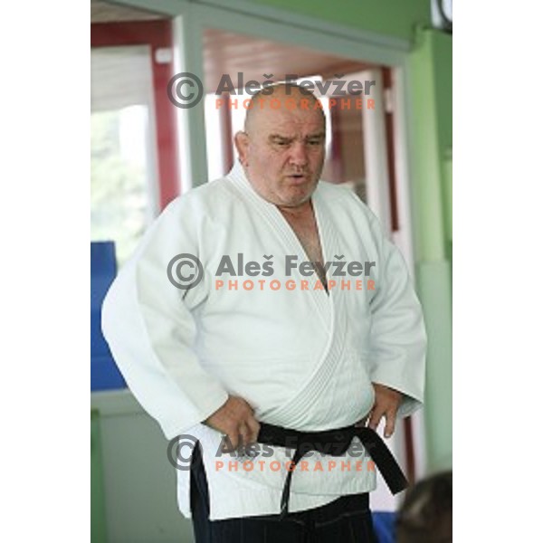 Marjan Fabjan during practice session at Judo club Z\'dezele Sankaku in Lopata near Celje, Slovenia on July 21, 2017