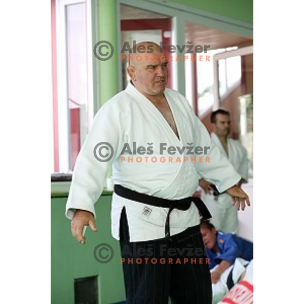 Marjan Fabjan during practice session at Judo club Z\'dezele Sankaku in Lopata near Celje, Slovenia on July 21, 2017