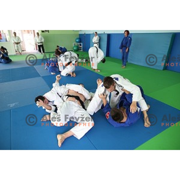 practice session at Judo club Z\'dezele Sankaku in Lopata near Celje, Slovenia on July 21, 2017