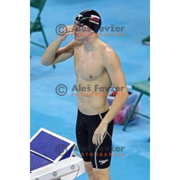 Anze Tavcar of Slovenia swims in qualification of 200 meters freestyle at Rio de Janeiro 2016 Olympic games , Brasil on August 7, 2016