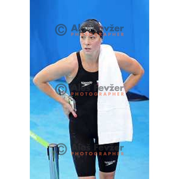 Anja Klinar of Slovenia swims in qualification 400 meters freestyle at Rio de Janeiro 2016 Olympic games , Brasil on August 7, 2016