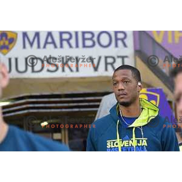 Anthony Randolph at football match between Maribor and Hafnarfjordur in third round of UEFA Champions League 2017/18 qualifyer in Ljudski vrt, Maribor, Slovenia on July 26, 2017