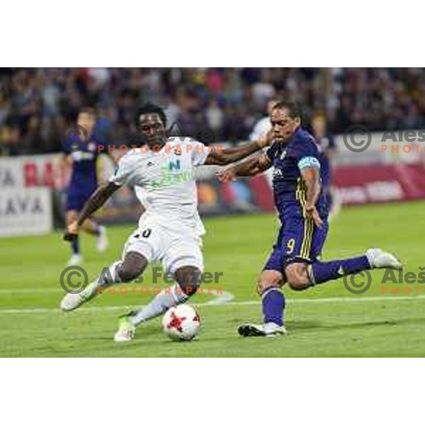 Marcos Tavares of Maribor in action during football match between Maribor and Hafnarfjordur in third round of UEFA Champions League 2017/18 qualifyer in Ljudski vrt, Maribor, Slovenia on July 26, 2017