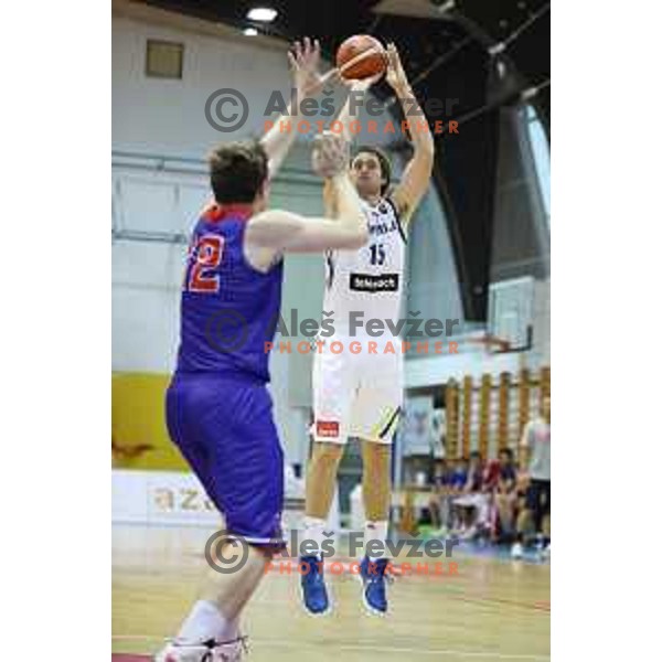 Erazem Lorbek of Slovenia in action during friendly basketball match between Slovenia and Russia University team played in Rogaska Slatina, Slovenia on July 30, 2017