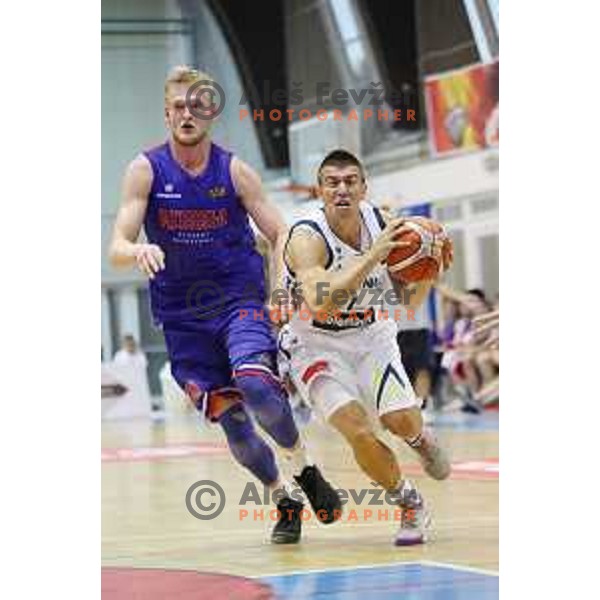 Matic Rebec of Slovenia in action during friendly basketball match between Slovenia and Russia University team played in Rogaska Slatina, Slovenia on July 30, 2017