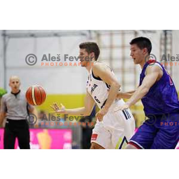 Aleksej Nikolic of Slovenia in action during friendly basketball match between Slovenia and Russia University team played in Rogaska Slatina, Slovenia on July 30, 2017