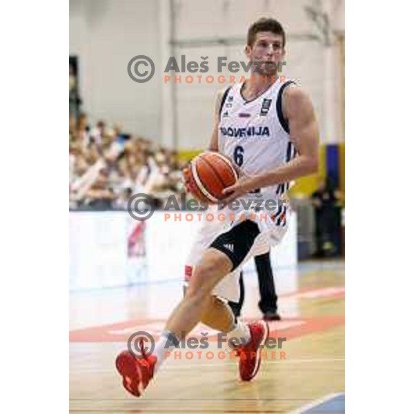 Aleksej Nikolic of Slovenia in action during friendly basketball match between Slovenia and Russia University team played in Rogaska Slatina, Slovenia on July 30, 2017