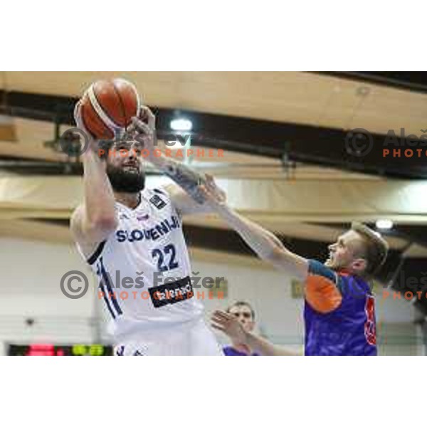 of Slovenia in action during friendly basketball match between Slovenia and Russia University team played in Rogaska Slatina, Slovenia on July 30, 2017