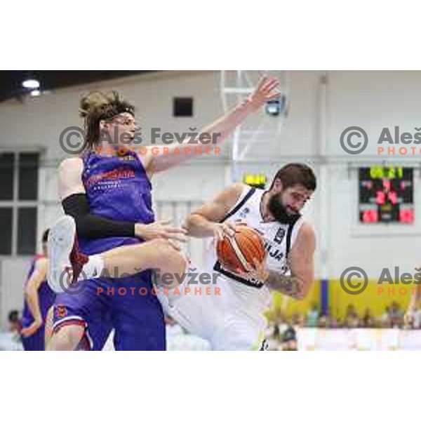 Ziga Dimec of Slovenia in action during friendly basketball match between Slovenia and Russia University team played in Rogaska Slatina, Slovenia on July 30, 2017