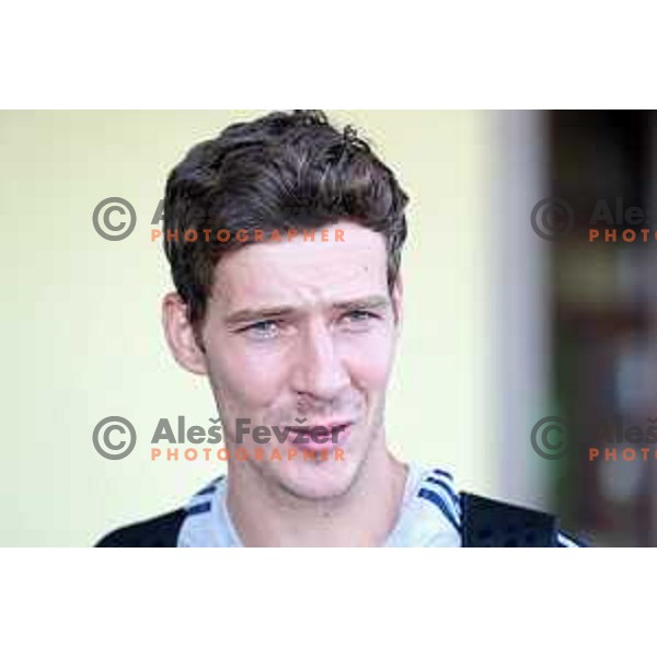 Goran Dragic of Slovenia basketball team departing Ljubljana Railway station for second phase of preparation for Eurobasket 2017 on August 1, 2017