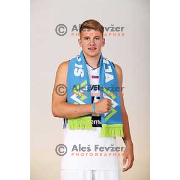 Luka Doncic of Slovenia basketball team at official photo shooting for Eurobasket 2017 in hotel Terme, Zrece on August 1, 2017