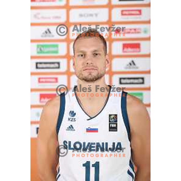 Jaka Blazic of Slovenia basketball team at official photo shooting for Eurobasket 2017 in hotel Terme, Zrece on August 1, 2017