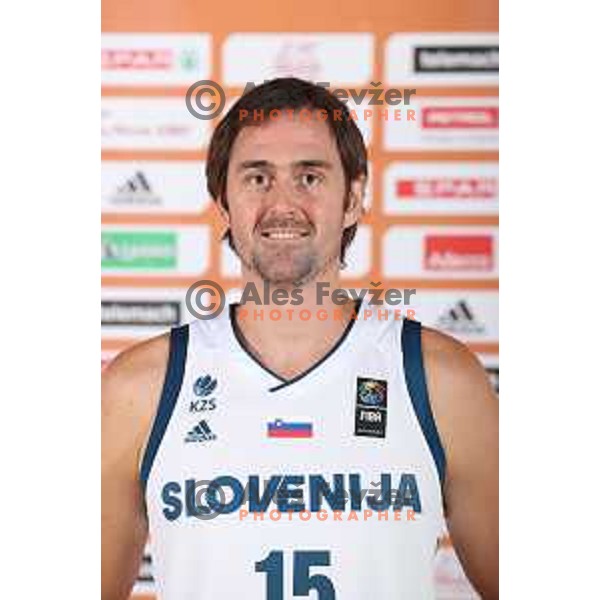 Erazem Lorbek of Slovenia basketball team at official photo shooting for Eurobasket 2017 in hotel Terme, Zrece on August 1, 2017