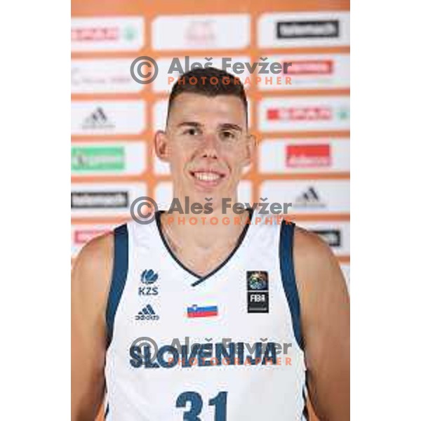 Vlatko Cancar of Slovenia basketball team at official photo shooting for Eurobasket 2017 in hotel Terme, Zrece on August 1, 2017