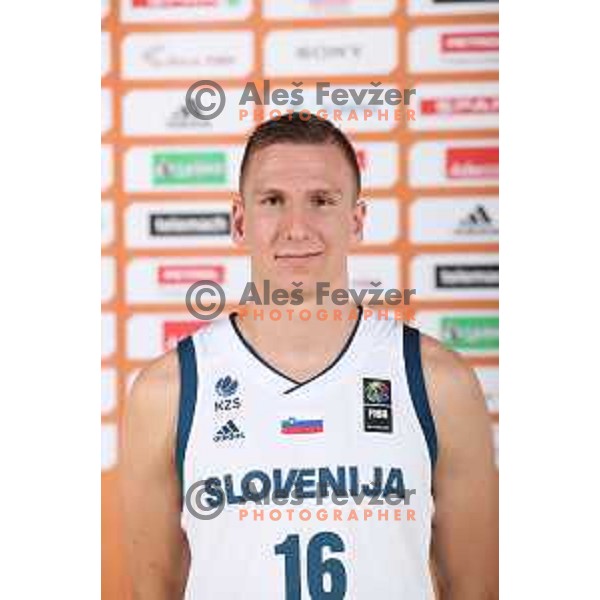 Gregor Hrovat of Slovenia basketball team at official photo shooting for Eurobasket 2017 in hotel Terme, Zrece on August 1, 2017