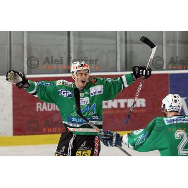 Pavlin at match ZM Olimpija-Graz 99ers in Ebel league,played in Ljubljana (Slovenia) 27.11.2007. Photo by Ales Fevzer 