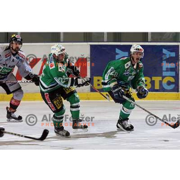 Vnuk at match ZM Olimpija-Graz 99ers in Ebel league,played in Ljubljana (Slovenia) 27.11.2007. Photo by Ales Fevzer 