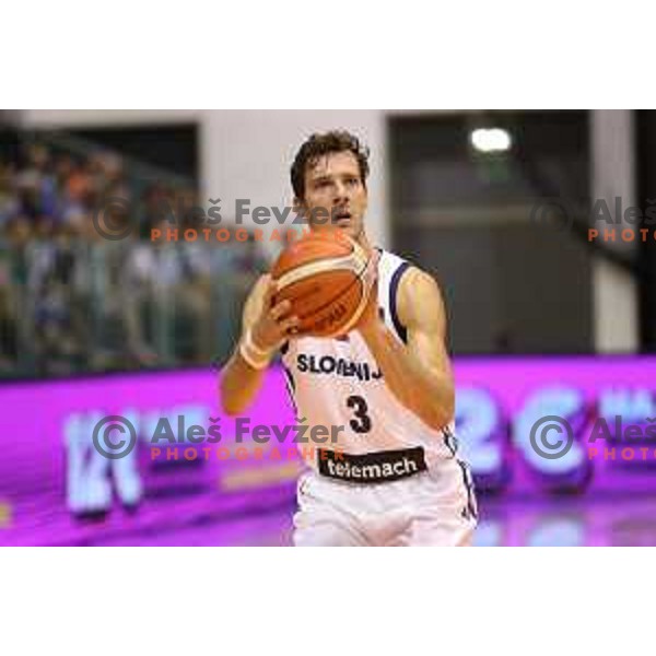 Goran Dragic of Slovenia in action during Adecco Cup basketball match between Slovenia and Hungary in Tabor Hall, Maribor, Slovenia on August 4, 2017