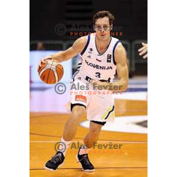 Goran Dragic of Slovenia in action during Adecco Cup basketball match between Slovenia and Hungary in Tabor Hall, Maribor, Slovenia on August 4, 2017