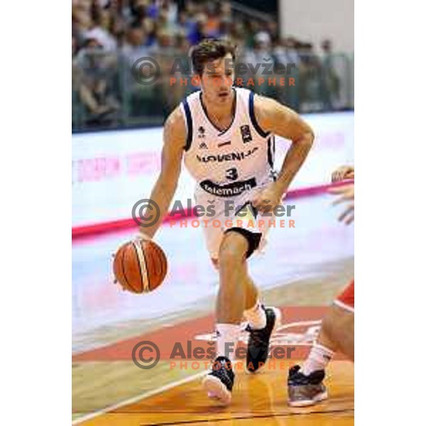 Goran Dragic of Slovenia in action during Adecco Cup basketball match between Slovenia and Hungary in Tabor Hall, Maribor, Slovenia on August 4, 2017