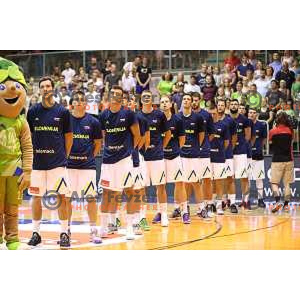 Goran Dragic of Slovenia in action during Adecco Cup basketball match between Slovenia and Hungary in Tabor Hall, Maribor, Slovenia on August 4, 2017
