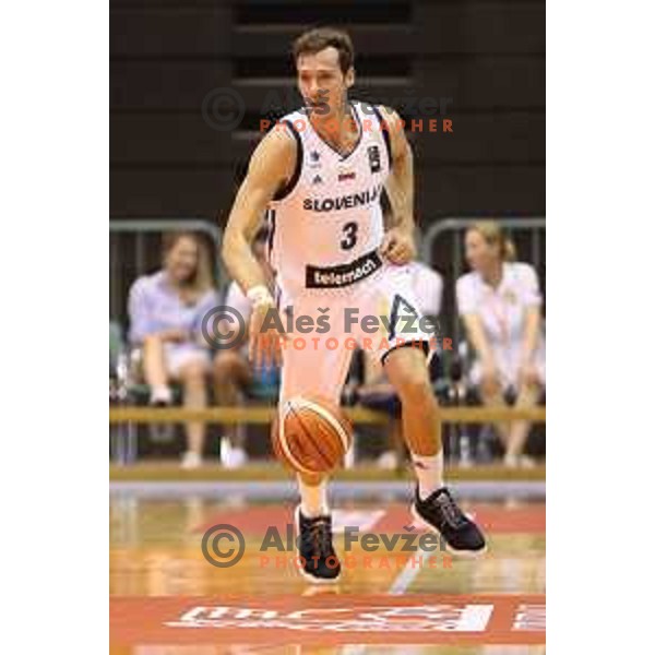 Goran Dragic of Slovenia in action during Adecco Cup basketball match between Slovenia and Hungary in Tabor Hall, Maribor, Slovenia on August 4, 2017