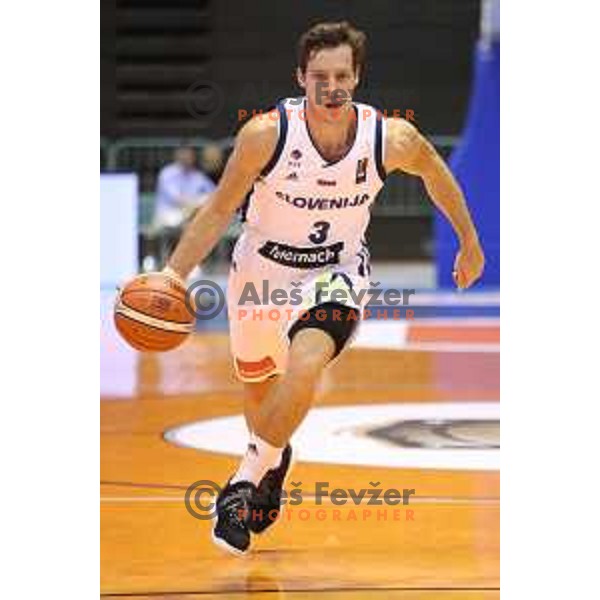 Goran Dragic of Slovenia in action during Adecco Cup basketball match between Slovenia and Hungary in Tabor Hall, Maribor, Slovenia on August 4, 2017
