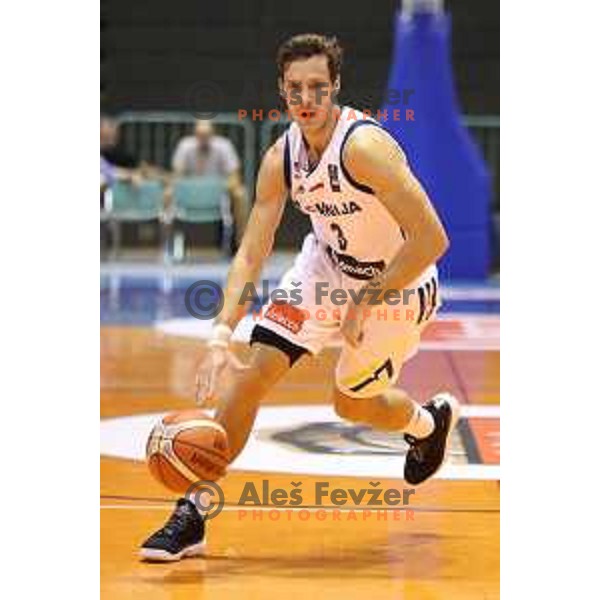 Goran Dragic of Slovenia in action during Adecco Cup basketball match between Slovenia and Hungary in Tabor Hall, Maribor, Slovenia on August 4, 2017