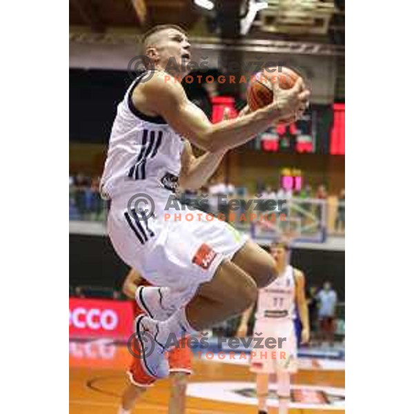 Edo Muric of Slovenia in action during Adecco Cup basketball match between Slovenia and Hungary in Tabor Hall, Maribor, Slovenia on August 4, 2017