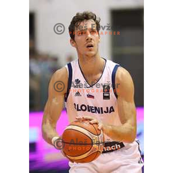Goran Dragic of Slovenia in action during Adecco Cup basketball match between Slovenia and Hungary in Tabor Hall, Maribor, Slovenia on August 4, 2017
