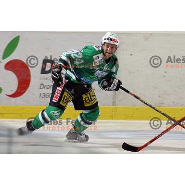 Vnuk at match ZM Olimpija-Graz 99ers in Ebel league,played in Ljubljana (Slovenia) 27.11.2007. Photo by Ales Fevzer 