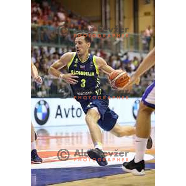 Goran Dragic of Slovenia in action during Adecco Cup basketball match between Slovenia and Czech Republic in Tabor Hall, Maribor, Slovenia on August 6, 2017