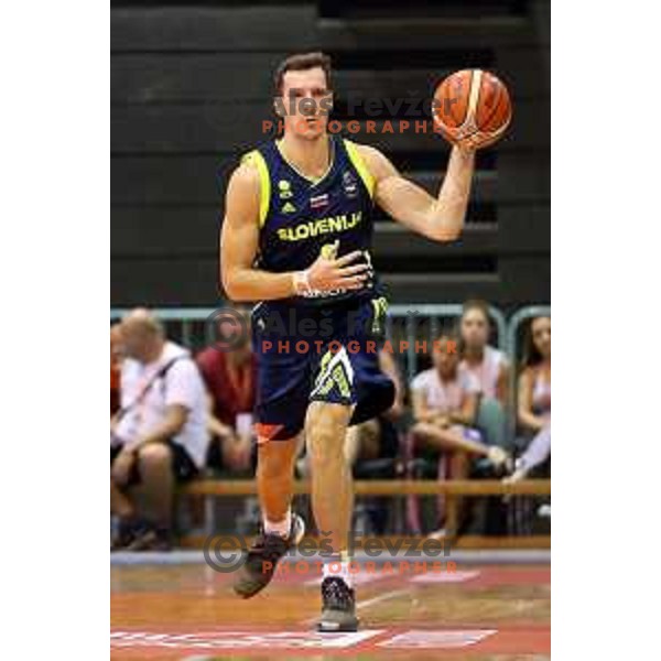 Goran Dragic of Slovenia in action during Adecco Cup basketball match between Slovenia and Czech Republic in Tabor Hall, Maribor, Slovenia on August 6, 2017