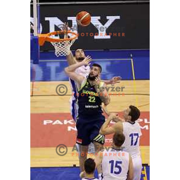 Ziga Dimec of Slovenia in action during Adecco Cup basketball match between Slovenia and Czech Republic in Tabor Hall, Maribor, Slovenia on August 6, 2017