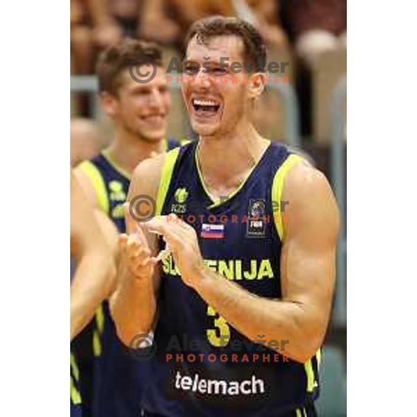 Goran Dragic of Slovenia in action during Adecco Cup basketball match between Slovenia and Czech Republic in Tabor Hall, Maribor, Slovenia on August 6, 2017