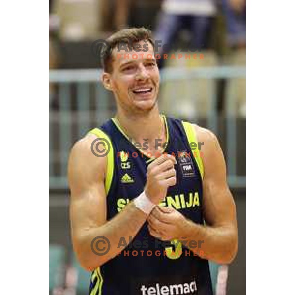 Goran Dragic of Slovenia in action during Adecco Cup basketball match between Slovenia and Czech Republic in Tabor Hall, Maribor, Slovenia on August 6, 2017