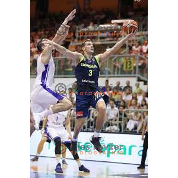 Goran Dragic of Slovenia in action during Adecco Cup basketball match between Slovenia and Czech Republic in Tabor Hall, Maribor, Slovenia on August 6, 2017