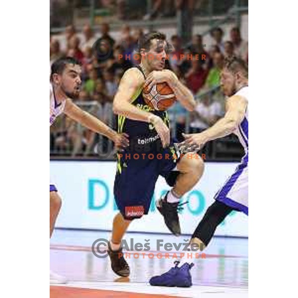 Goran Dragic of Slovenia in action during Adecco Cup basketball match between Slovenia and Czech Republic in Tabor Hall, Maribor, Slovenia on August 6, 2017