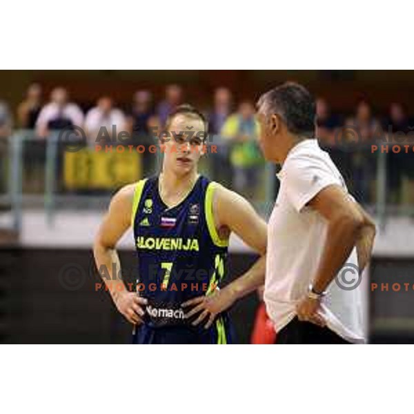 Klemen Prepelic of Slovenia in action during Adecco Cup basketball match between Slovenia and Czech Republic in Tabor Hall, Maribor, Slovenia on August 6, 2017
