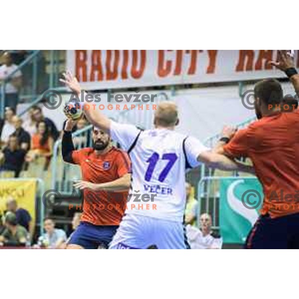 in action during friendly handball game between Maribor and Paris SG in Tabor Hall, Maribor, Slovenia on August 11, 2017