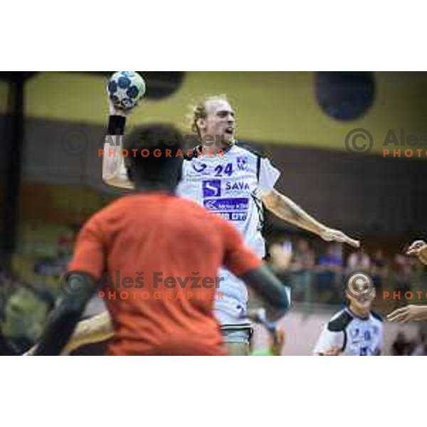 Spende Aleksander in action during friendly handball game between Maribor and Paris SG in Tabor Hall, Maribor, Slovenia on August 11, 2017