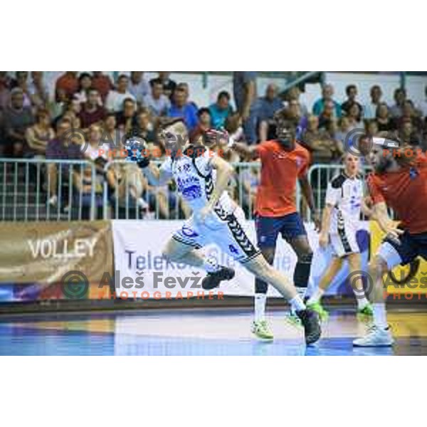 Kapular Zvonimir in action during friendly handball game between Maribor and Paris SG in Tabor Hall, Maribor, Slovenia on August 11, 2017