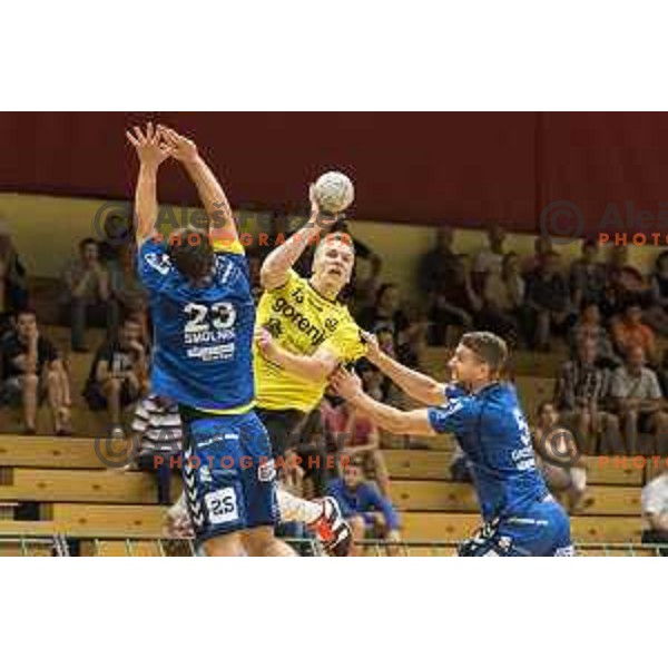 Gorenje’s Jan Grebenc (13) in action during friendly match between Gorenje Velenje and Koper, in Red Hall, Velenje on August 16th, 2017 