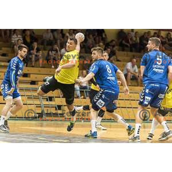 Gorenje’s Blaz Klec (27) in action during friendly match between Gorenje Velenje and Koper, in Red Hall, Velenje on August 16th, 2017 