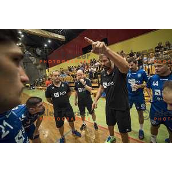 Koper\'s head coach Veselin Vujovic in action during friendly match between Gorenje Velenje and Koper, in Red Hall, Velenje on August 16th, 2017 