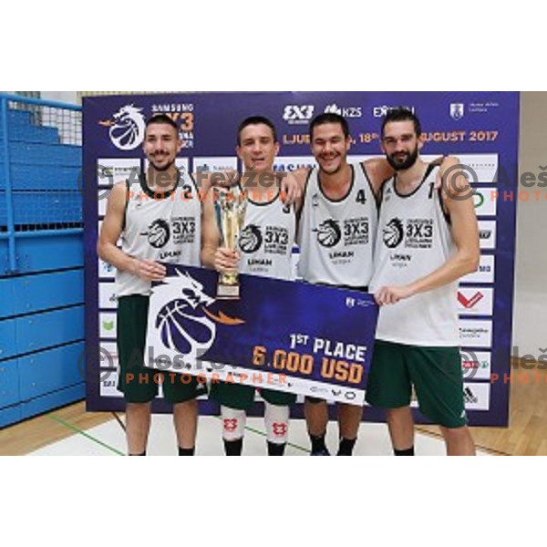 Final of Samsung 3x3 Ljubljana Challenger street basketball in Ljubljana, Slovenia on August 19, 2017