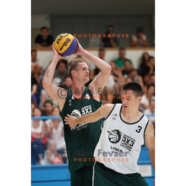Blaz Cresnar at Final of Samsung 3x3 Ljubljana Challenger street basketball in Ljubljana, Slovenia on August 19, 2017