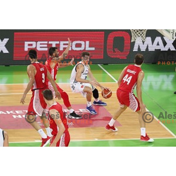 Goran Dragic of Slovenia in action during Telemach basketball match between Slovenia and Croatia in Stozice Arena, Ljubljana on August 24, 2017