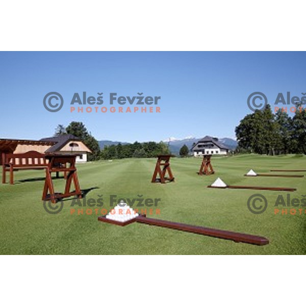 Royal Bled golf course established 1937 near Lake Bled is 6653 meters long from black tees with par 72
