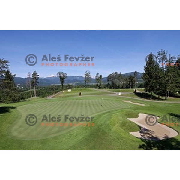 Royal Bled golf course established 1937 near Lake Bled is 6653 meters long from black tees with par 72